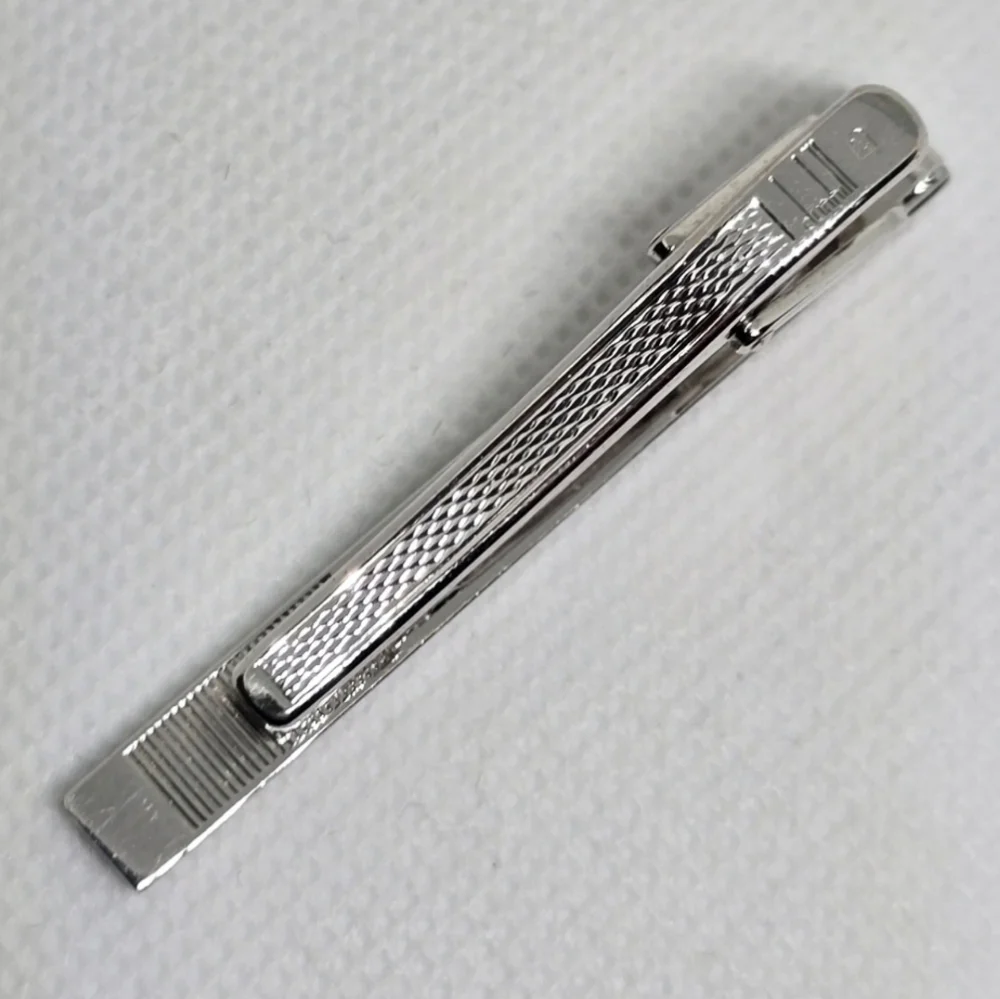 Dunhill Gold and Silver Tie Pin Cufflinks Set